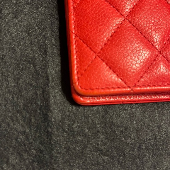 CHANEL QUILTED LEATHER WALLET COA BOX CLOTH - Picture 10 of 16